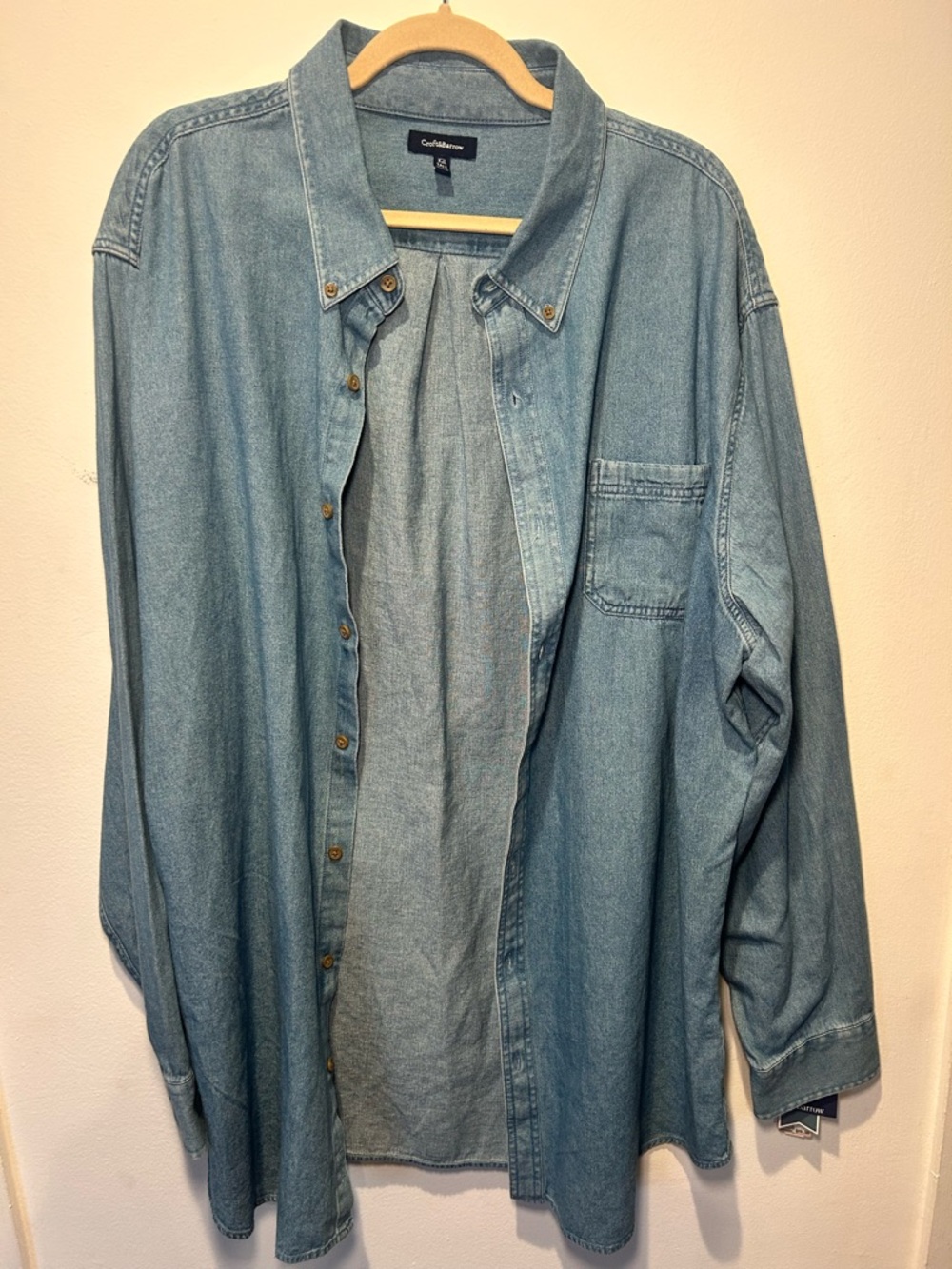 Croft & Barrow Denim Button-Up Shirt NWT!